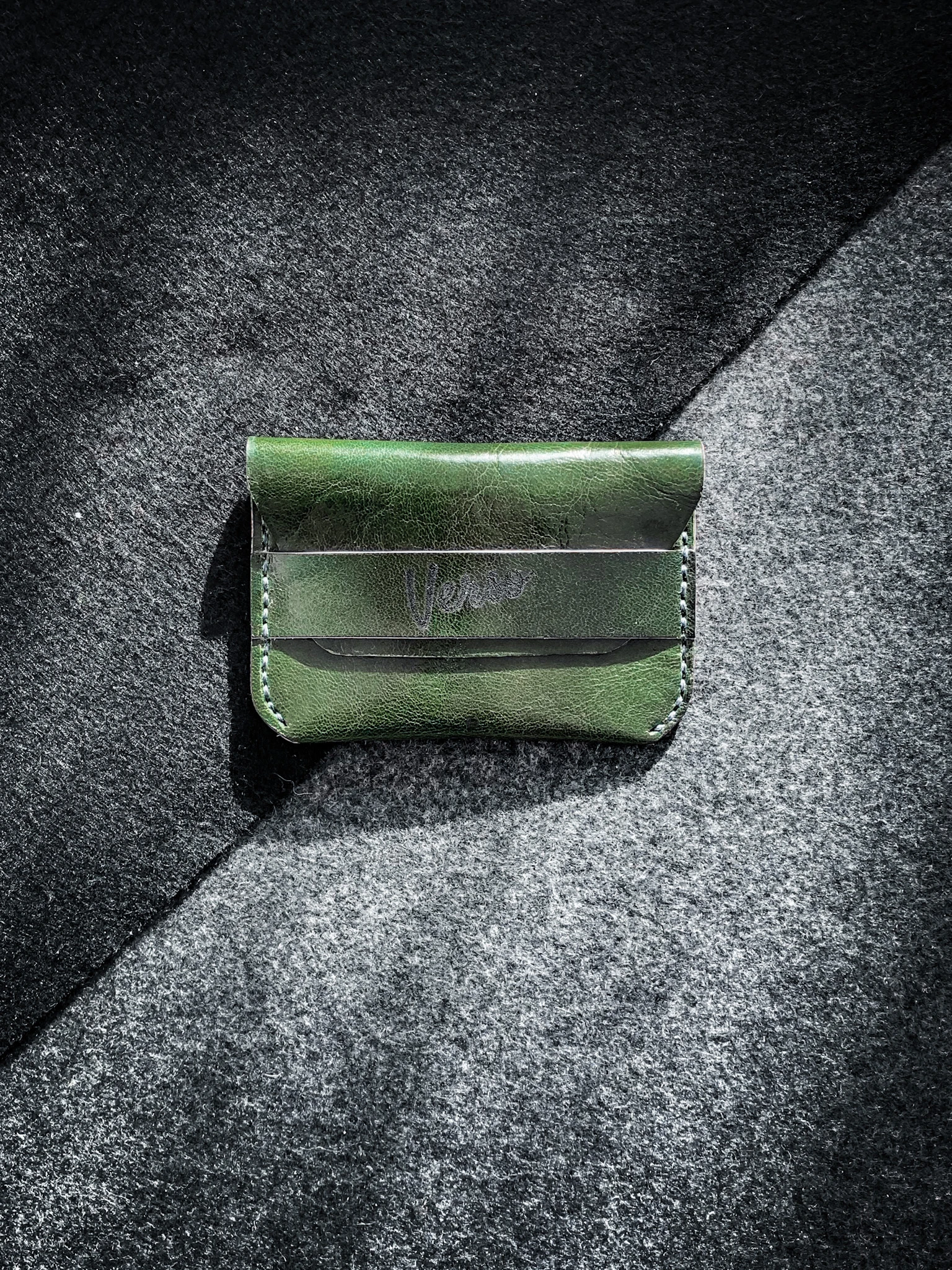 Клапан бумажник визитница | Кожаный кошелек Держатель для карт Verso Collezioni V21S