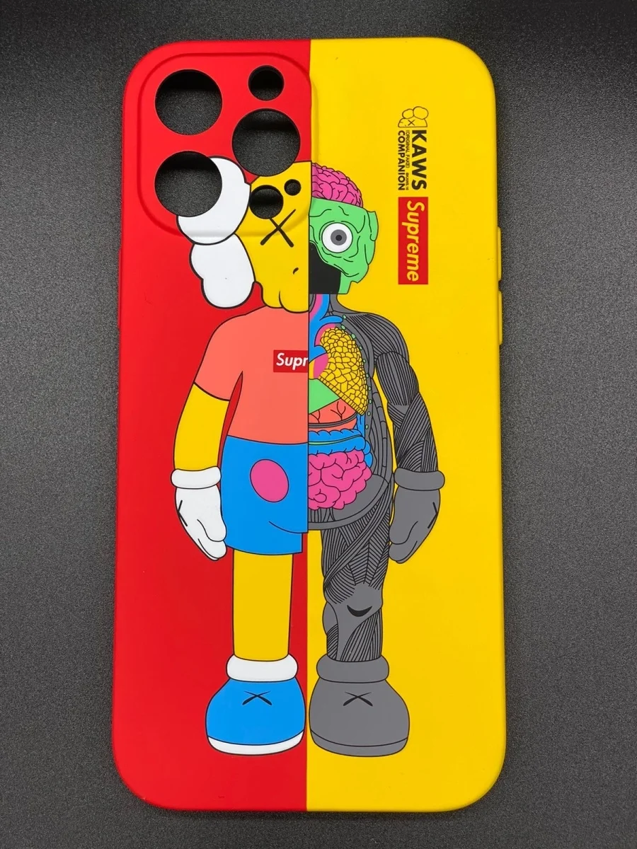 Чехол Luxo Kaws iPhone 12 Pro max СВЕТИТСЯ В ТЕМНОТЕ |