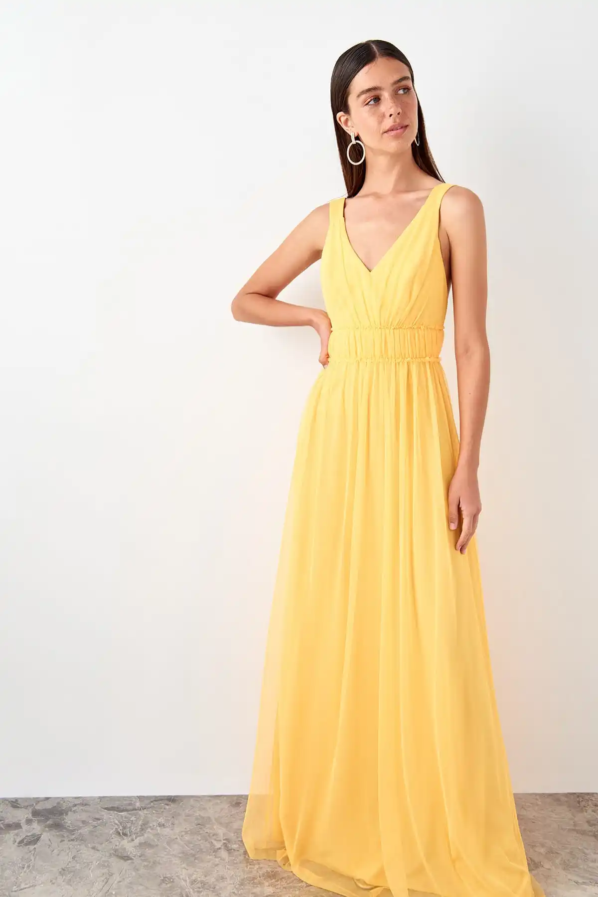 Trendyol корсаж детальное вечернее платье TPRSS19AE0031 | Свадьбы и торжества