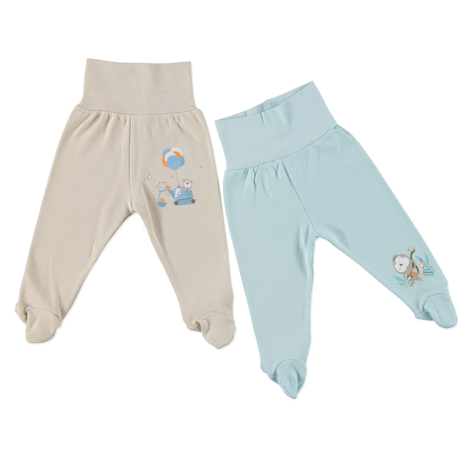 Ebebek HelloBaby/Детские широкие складные повседневные штаны с резинкой на талии