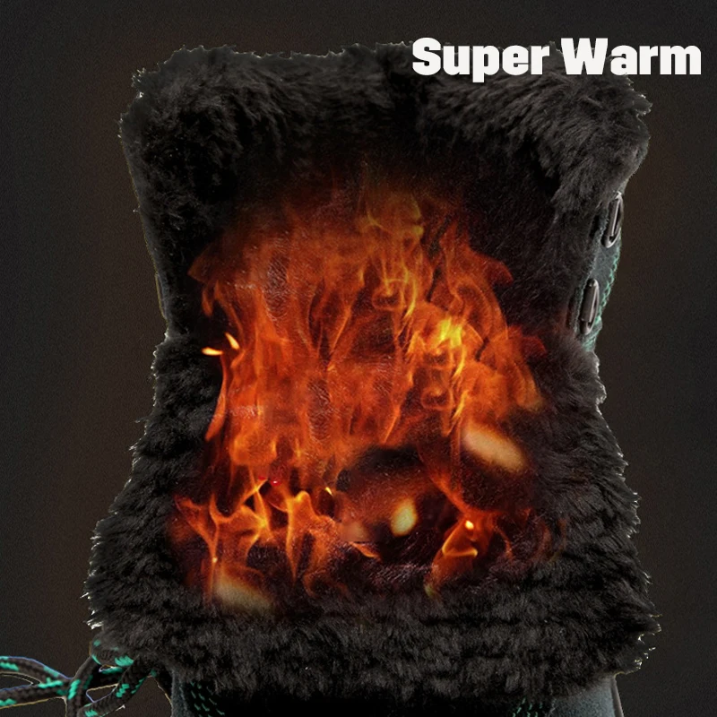 

Working Winter Shoe Steel Toe Winter Shoes Working Men Boots Warm Add Velvet Cold Protective Anti Smashing Puncture Proof
