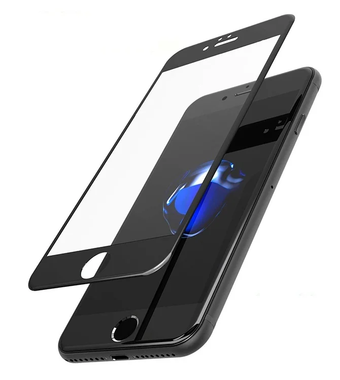 Защитное стекло для iPhone 7 Plus / 8 5D 0.3mm без упаковки чёрный|Защитные стёкла и плёнки