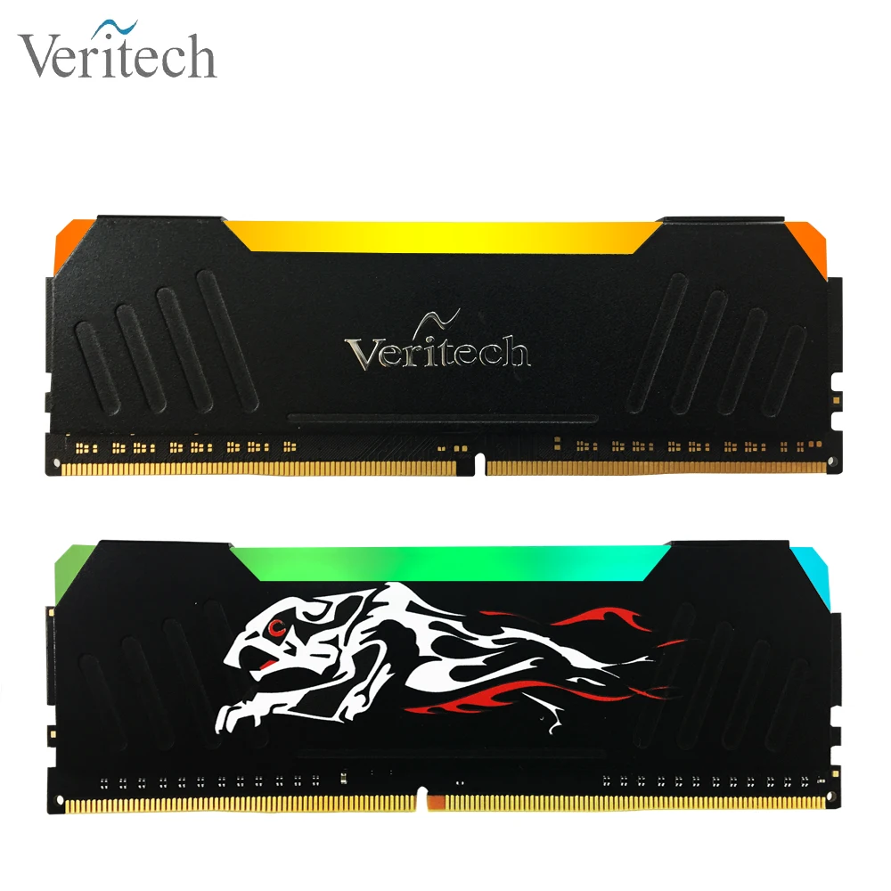 Veritech ddr4 pc4 ОЗУ 8 Гб 3000 МГц RGB Гепард DIMM память для настольного компьютера с