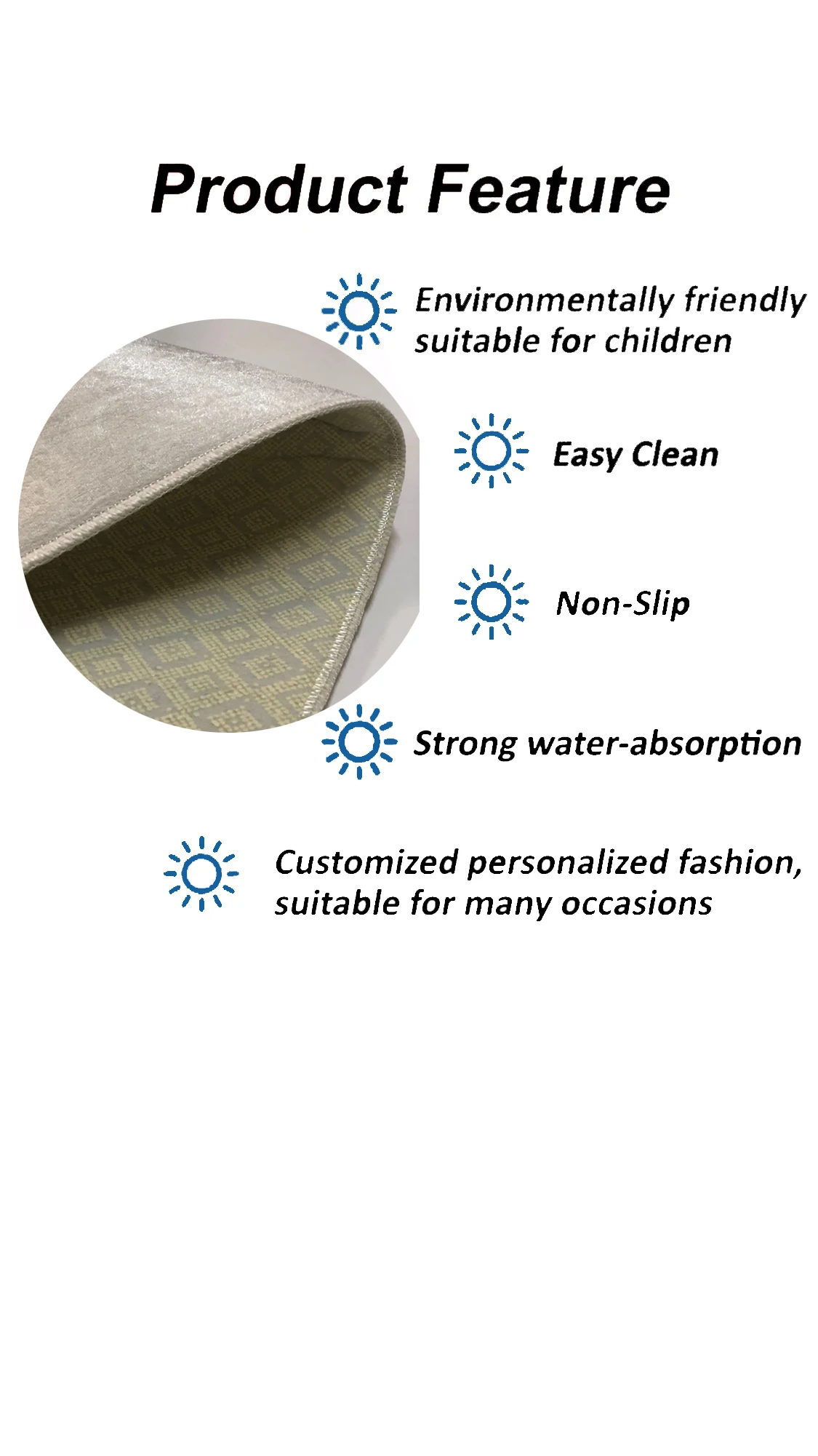 Серый современный ковер для гостиной настенный декоративный спальни коридора