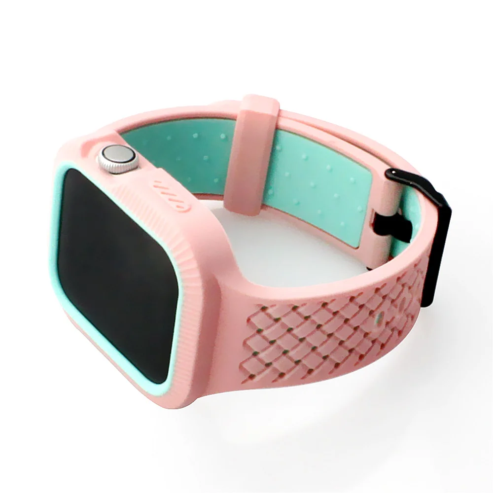 Чехол+ ремешок для часов Apple watch band 44 мм/40 мм iWatch band 42 мм 38 мм тканый силиконовый ремешок для часов Браслет Apple watch 5 4 3 21 40