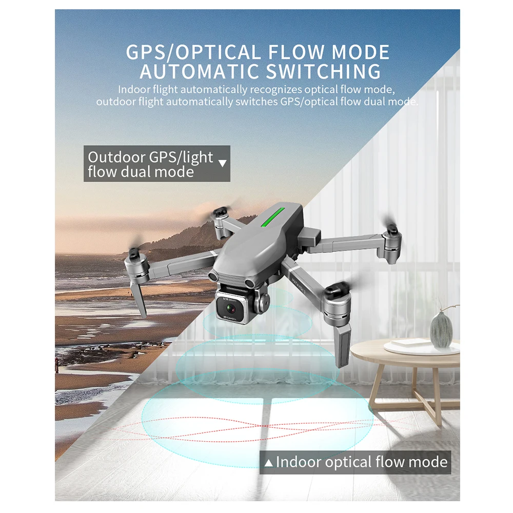 L109 RC Drone 4K Quadcopter с камерой Full HD профессиональный вертолет Wi-Fi GPS следуй за мной FPV