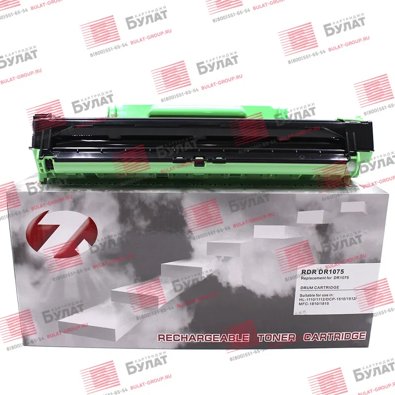 Драм-картридж 7Q DR-1075/DR-1095 для Brother HL-1110 HL-1202 (Чёрный 10000 стр.) универсальный |
