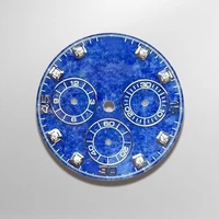 top sodalite watch dial for daytona 116509 watch fit 4130 movement aftermarket watch parts