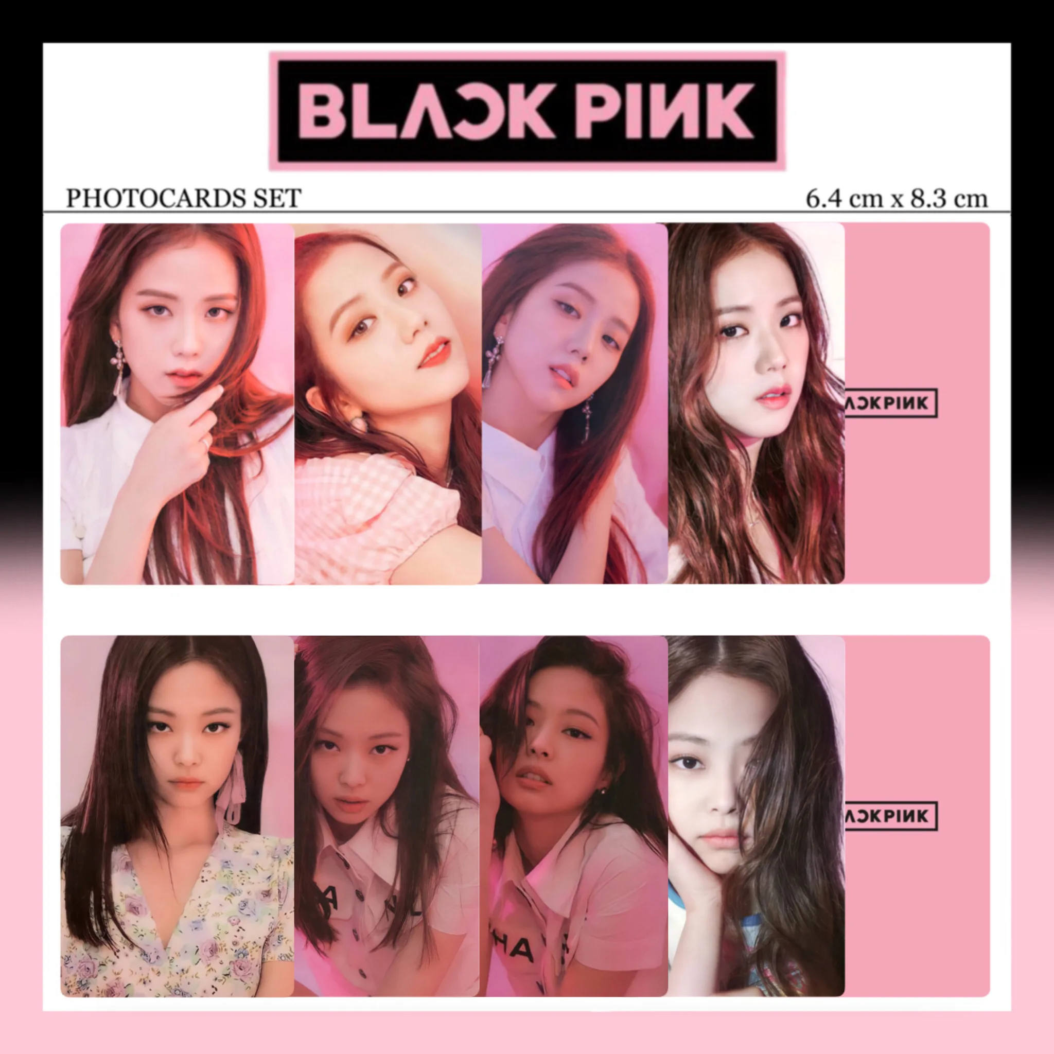 16 шт/комплект KPOP BLACKPINK JENNIE ROSÉ JISOO LISA карты закладка для коллекции | Канцтовары