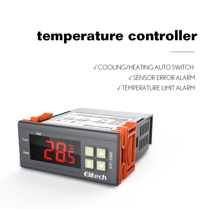 Elitech STC 1000 Температура контроллер происхождения цифровой 110V по Цельсию термостат