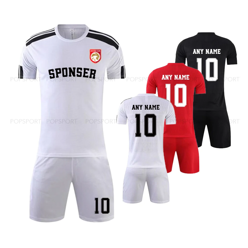

NEW Men Soccer jersey set uniform Sublimation Set Adult jerseys dress Football Shirts Sports Uniform Training Suit