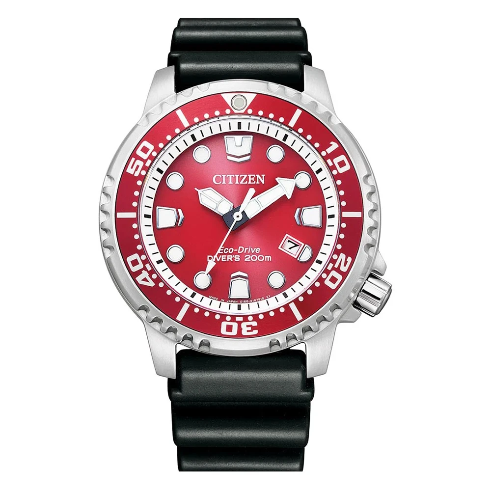 Citizen Watch BN0159-15X Eco-Drive (без батареек) promaster Diver professional ISO 6425 WR сертифицирован. 200 м. |