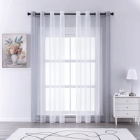cdiy gradient tulle curtains for living room bedroom organza voile sheer curtain window treatment panels drapes