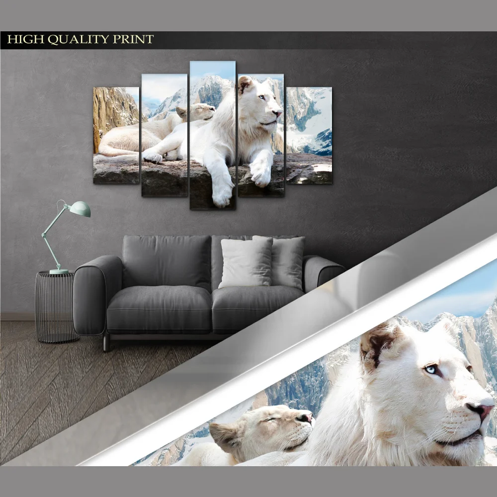 Модуль дом Модульная картина для интерьера / Картина на стену Тигры/ Животные |