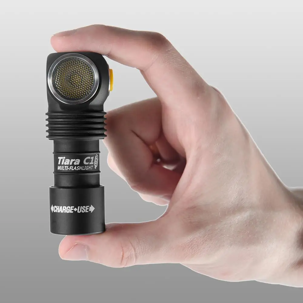 Светодиодный Налобный Фонарь Armytek Tiara C1 XP L LED + Магнитная Зарядка 18350 Li Ion