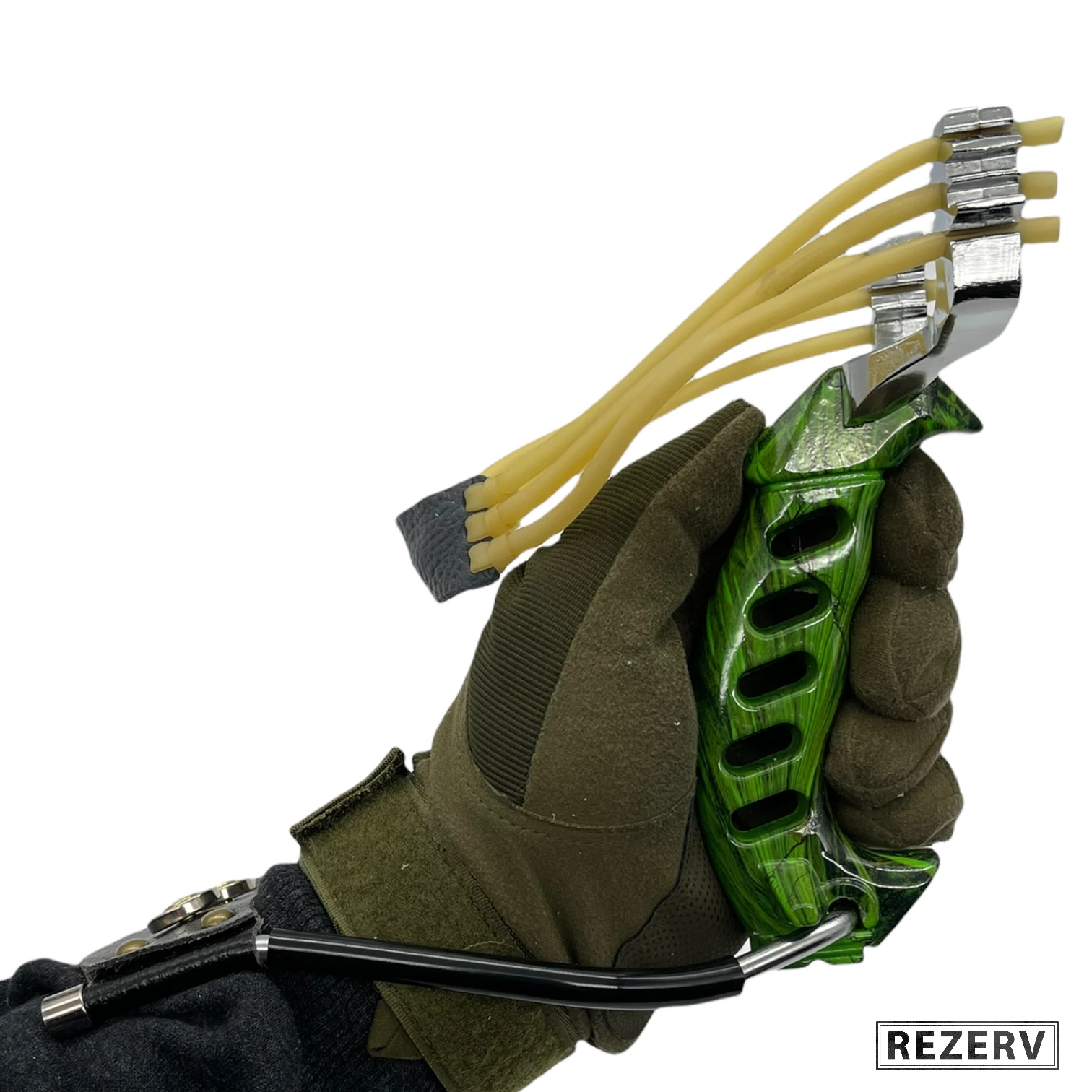 Slingshot &quotHunter No. 7" body metal set with 2 elastic bands for hunting and entertainment | Спорт и развлечения