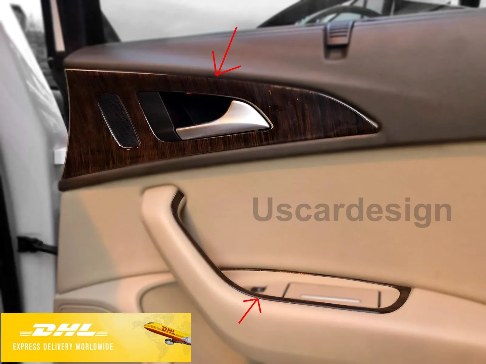 

For 2012 - 2017 Audi A6 C7 Trim ( Dahsboard + Doors ) Decorative Accessories Set Dash Kit Piano Black Silver Wood Carbon Fiber