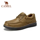 CAMEL Осень новинка натуральная кожа мягкая подошва мужская обувь Британский Стиль Легкая удобная текстура модная обувь на каждый день