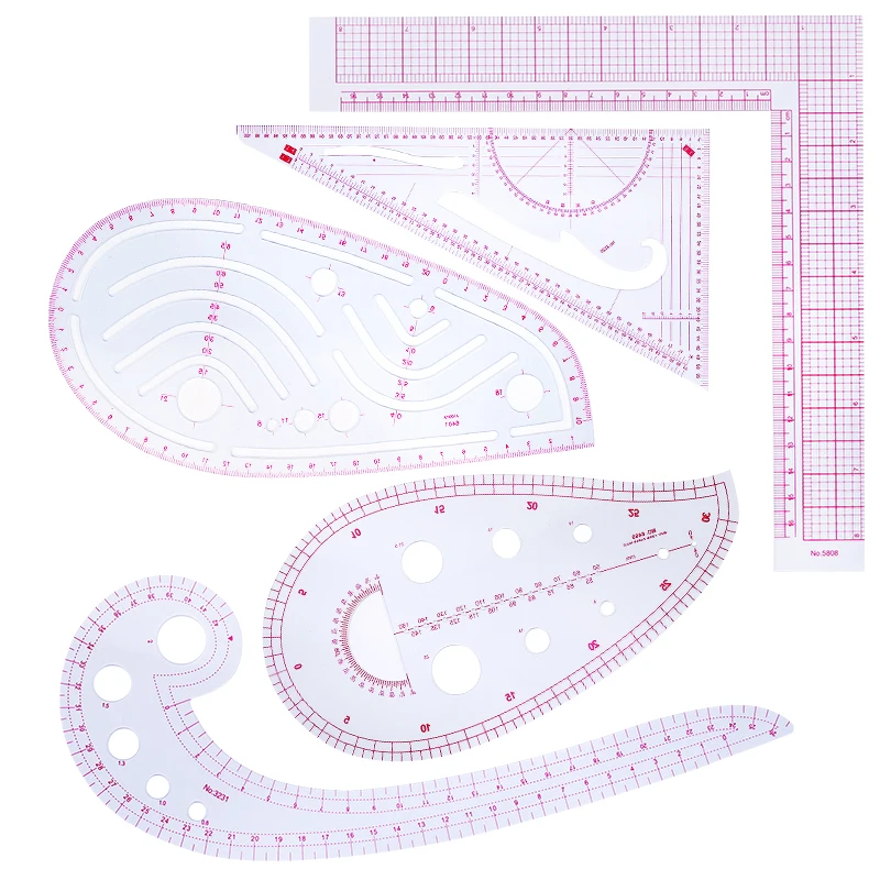 

Nonvor Tailor Measuring Ruler Kit DIY Tailor Patterns Sewing Drawing Quilting Tools Clothing Patchwork Cutting Curve Craft