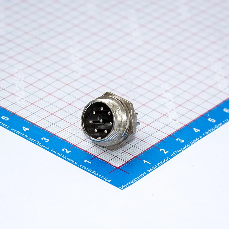 GX16-8B - вилочное гнездо на панель 8-пин &quotпапа&quot -10128 |