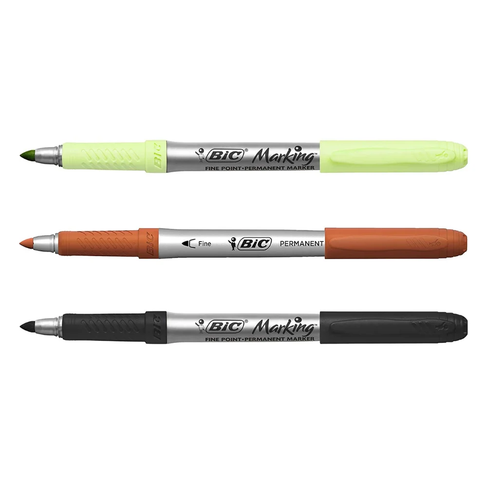 Bic 12-24 цвета FineLiner Brush Art Markers Pen акварельные ручки для рисования живопись