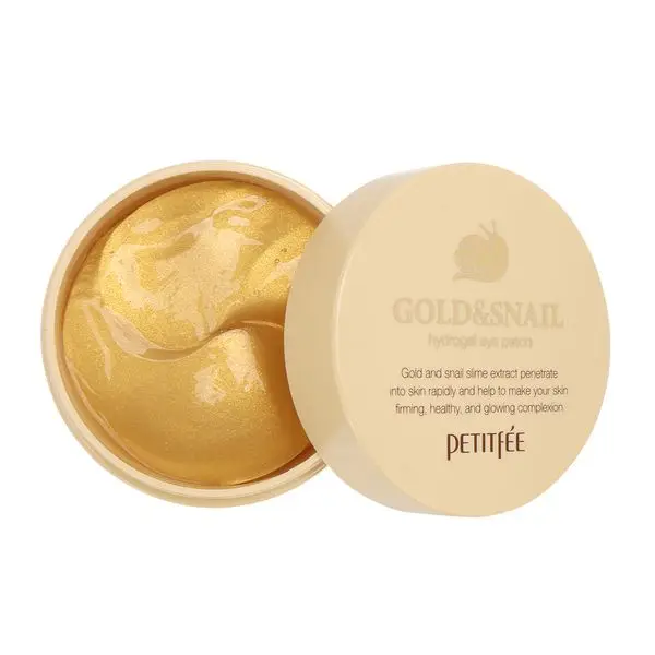 PETITFEE Gold&ampSnail Hydrogel Eye Patch Патчи для век с золотом и муцином улитки 60 шт