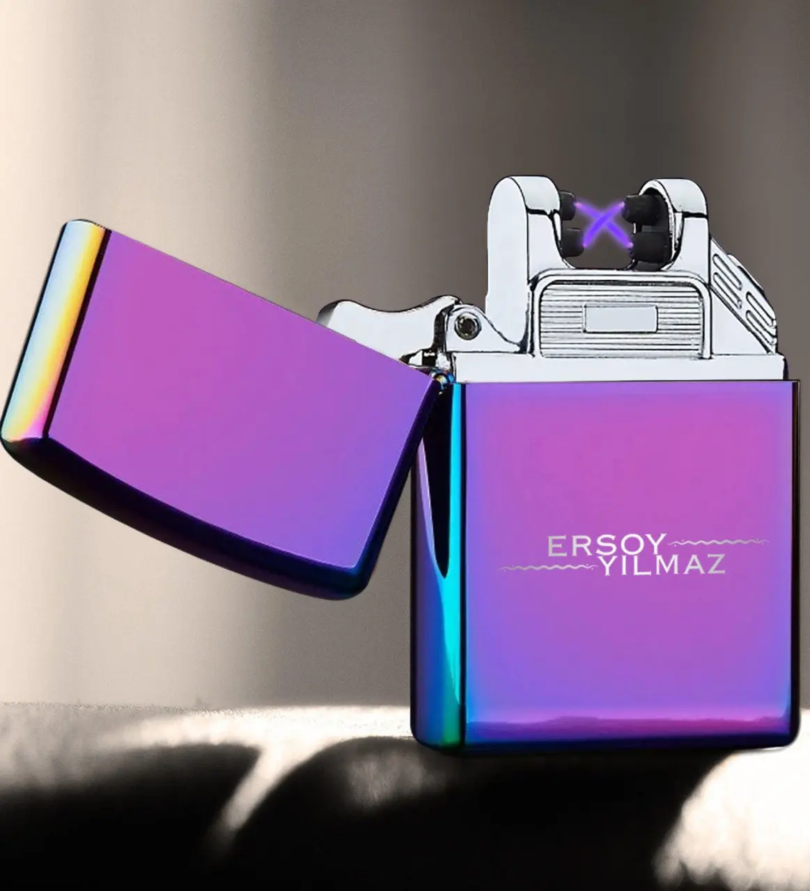 

Personalized Lotus Usb Rechargable Rainbow Electronic Cigarette Lighter