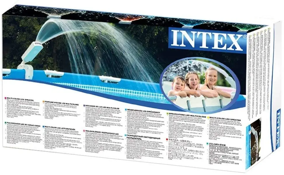 Фонтан с многоцветной подсветкой для бассейна Intex 28089 Multi Color Led Pool Sprayer|Бассейн и