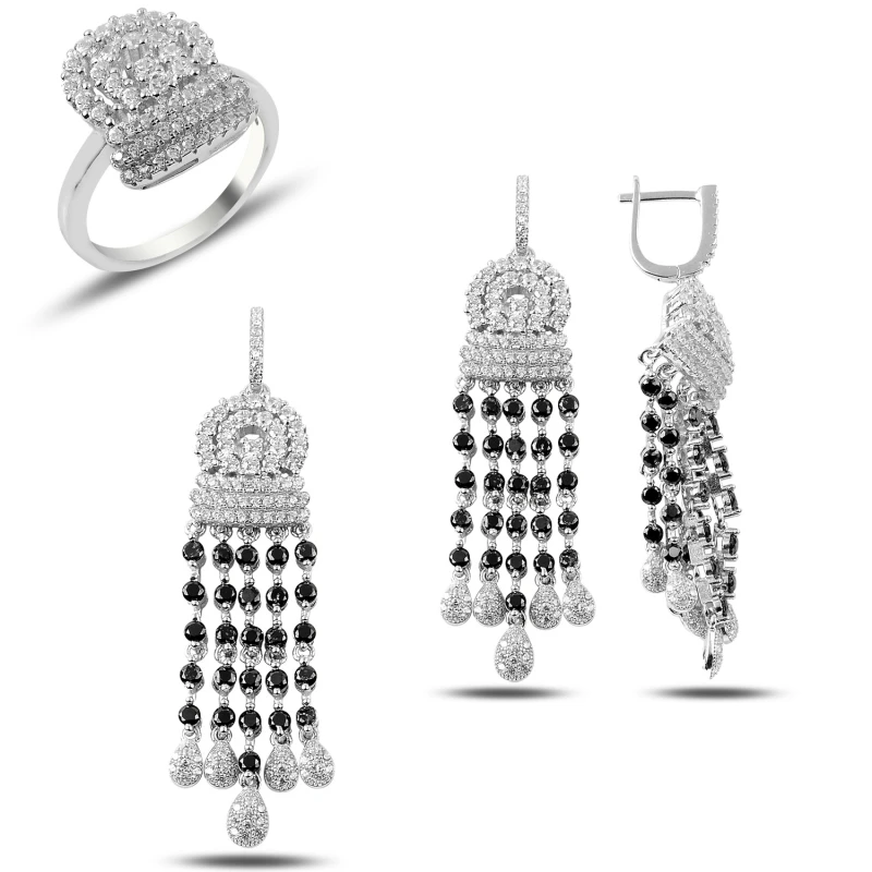 

Silver 925 Sterling Zircon Cubic Zirconia Set