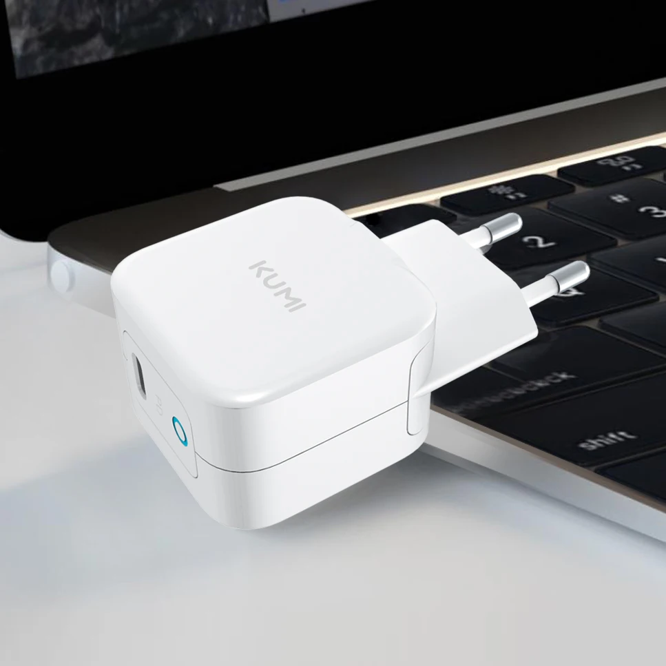 KUMI PD 20W Quick Charger USB Type-C 30W GaN with QC 3.0 Fast for iPhone 11 Huawei Xiaomi Laptop | Электроника