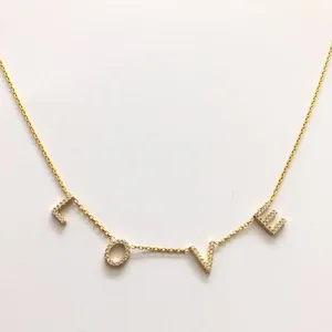 3umeter ожерелье с именем из кристаллов, персонализированное ожерелье, женское ожерелье с кулоном в форме сердца, детский браслет для женщин, подарки