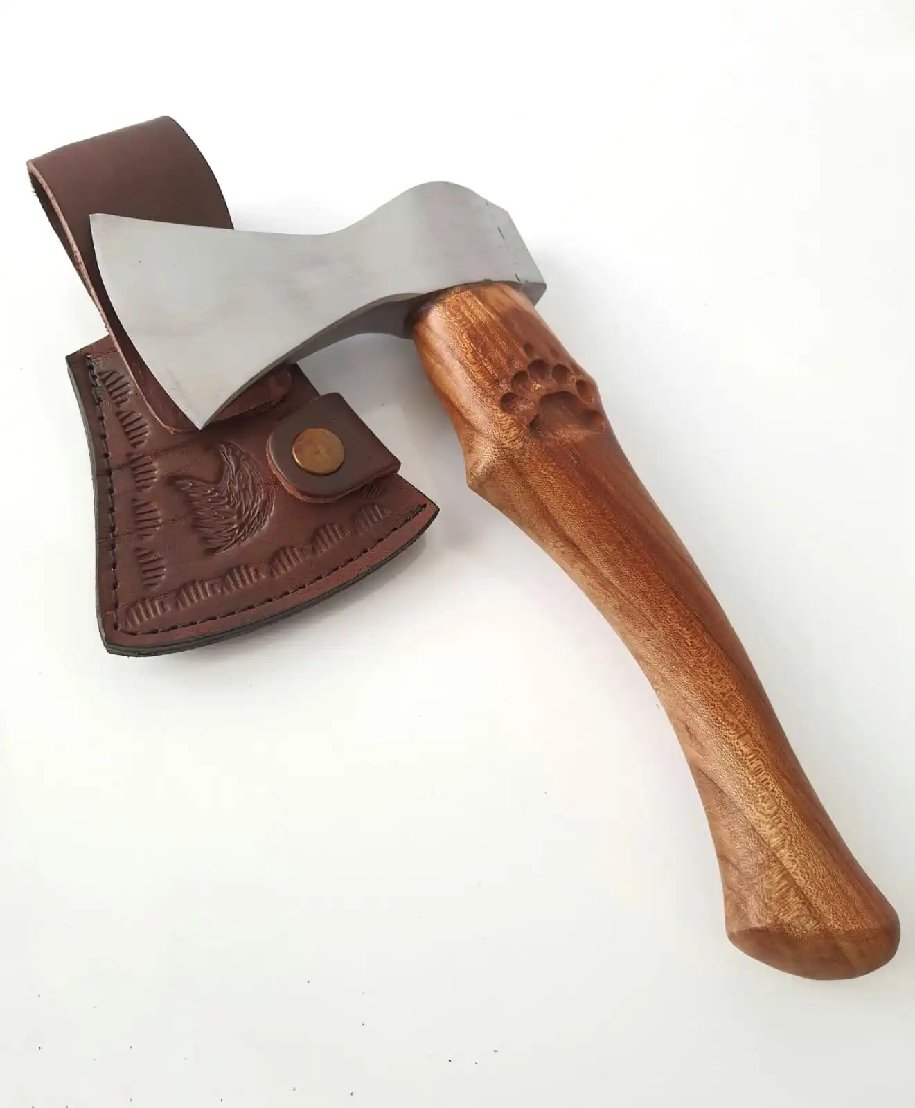 저렴한 팔타 타이거 Clawed Elm 캠핑 도끼 생존 Multitool 도끼 Tomahawk 도끼 손으로 만든 단조 탄소강 전술 사냥 야외