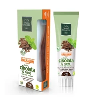 vegan natural chocolate mint extract 7 16 age toothpaste 75 ml oral hygiene eyup sabri tuncer turkish brand %100 original