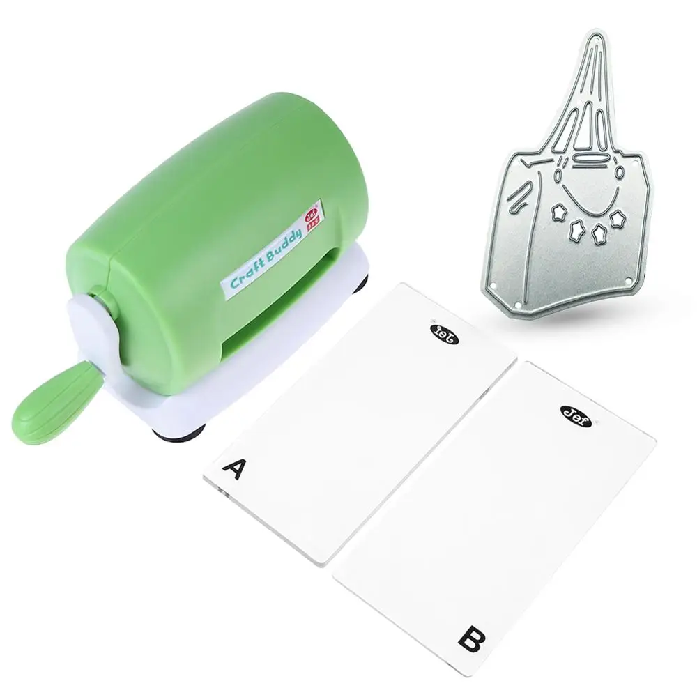 green Cutting Die Практичный DIY вырубной станок ручной работы, Подарочная машина для резки бумаги, тиснение, домашний Скрапбукинг, резак, ручной инструмент для открыток - Цвет: green Cutting Die