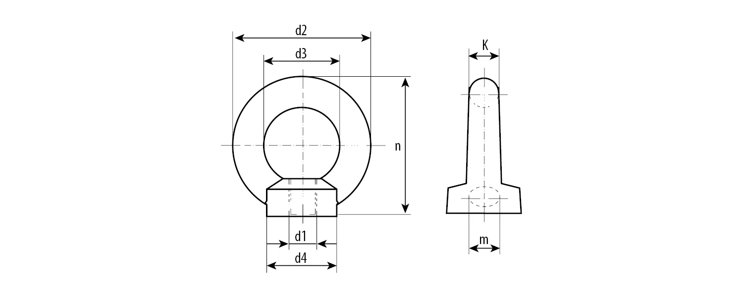 Рым-гайка DIN 582 М12 10 шт оцинкованная ЗУБР Профессионал