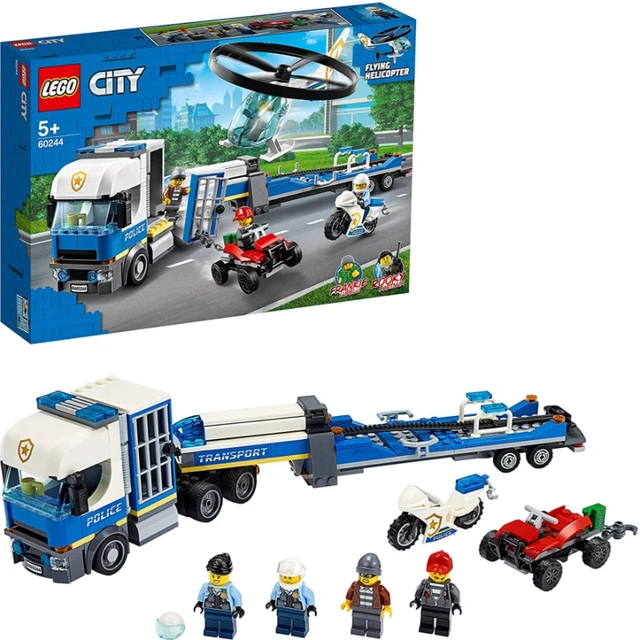 Lego City Police-police: Helicopter Transport Truck, Adventure Construction  Toy, With A Helicopter. - Blocks - AliExpress