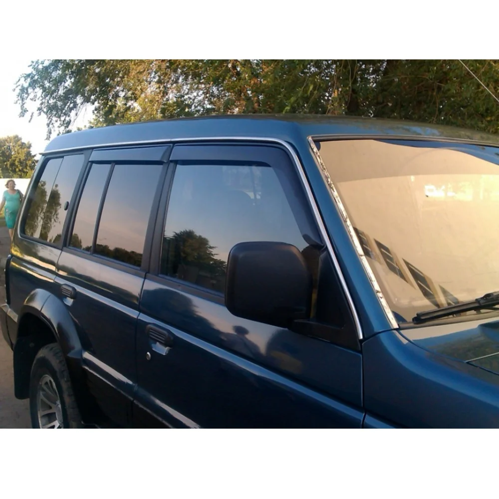 Дефлекторы окон Cobra Tuning M41191 на авто Mitsubishi Pajero 2 II 5d 1991 2000 4 шт./комп. ветровики от