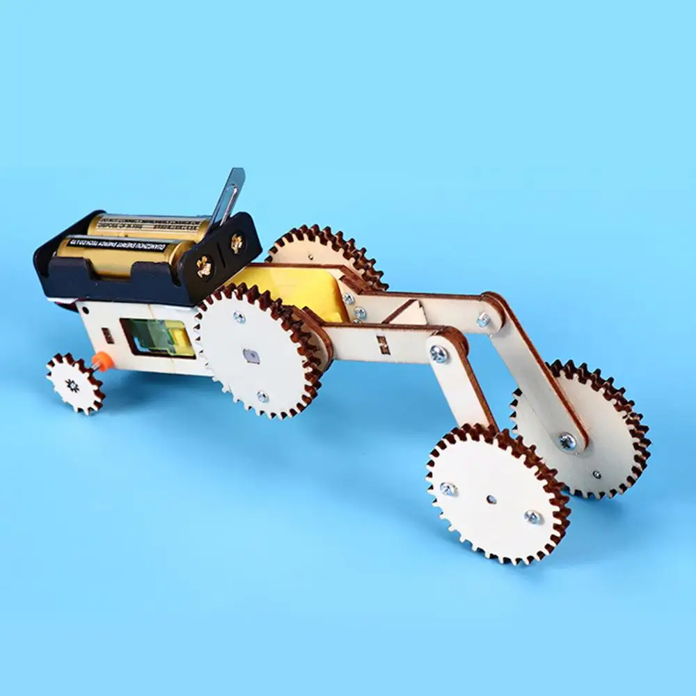 M 20 Тип DIY беспроводной пульт дистанционного управления гоночный модель комплект Дерево Дети физическая наука эксперименты игрушка набор Собранный автомобиль обучающая игрушка - Цвет: M