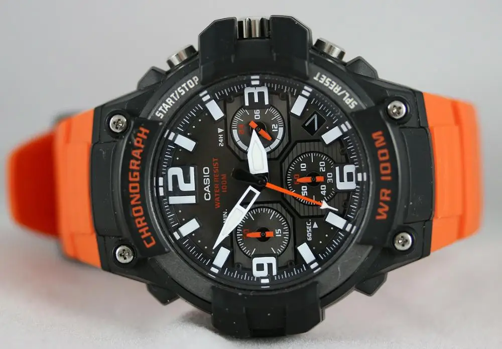 Спортивные часы CASIO MCW 100H 4A резиновый ремешок многоциферблат|Мужские спортивные