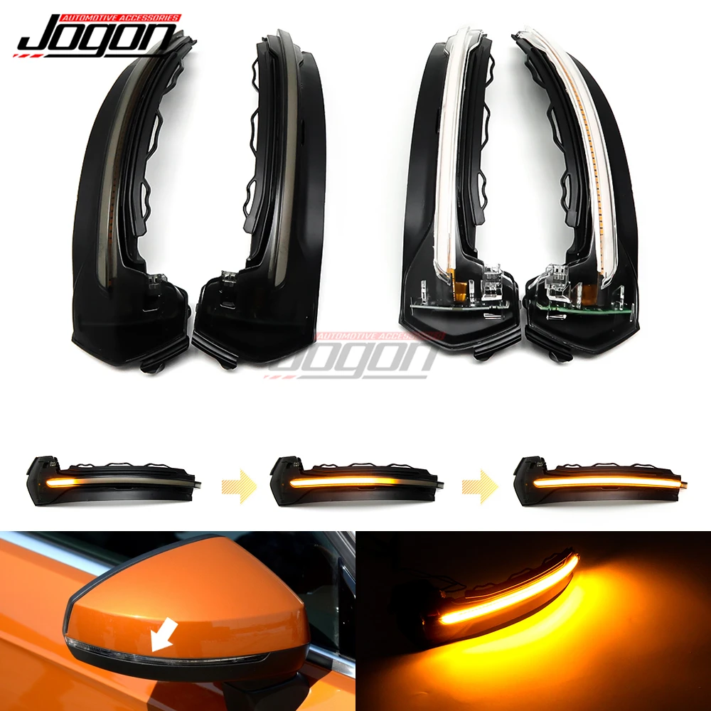 

For AUDI A3 S3 8V RS3 2013 2014 2015 2016-2019 LED Dynamic Turn Signal Blinker Sequential Side Mirror Indicator Scroll Light