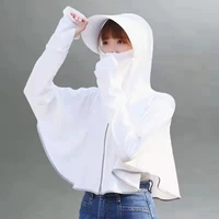 sun protection clothing men women thin long sleeve ice silk breathable hooded hiking sport jacket outdoor riding fishing clothes