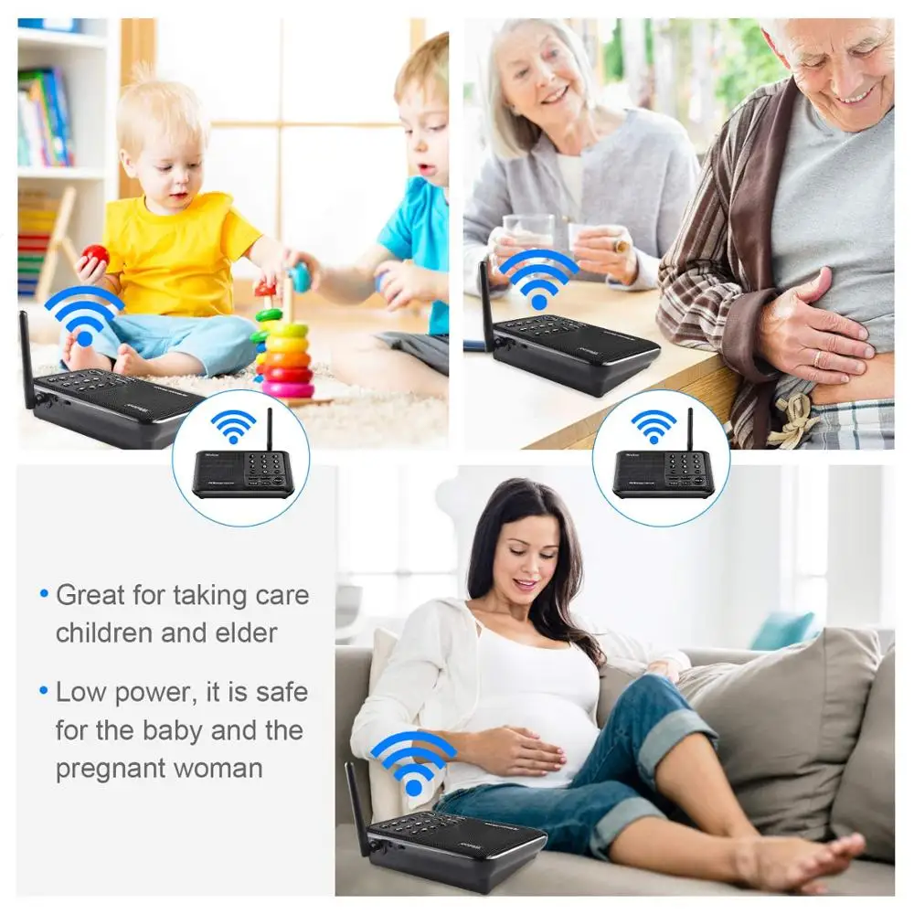 Беспроводная система внутренней связи Wuloo с длинным радиусом действия 1 миль для