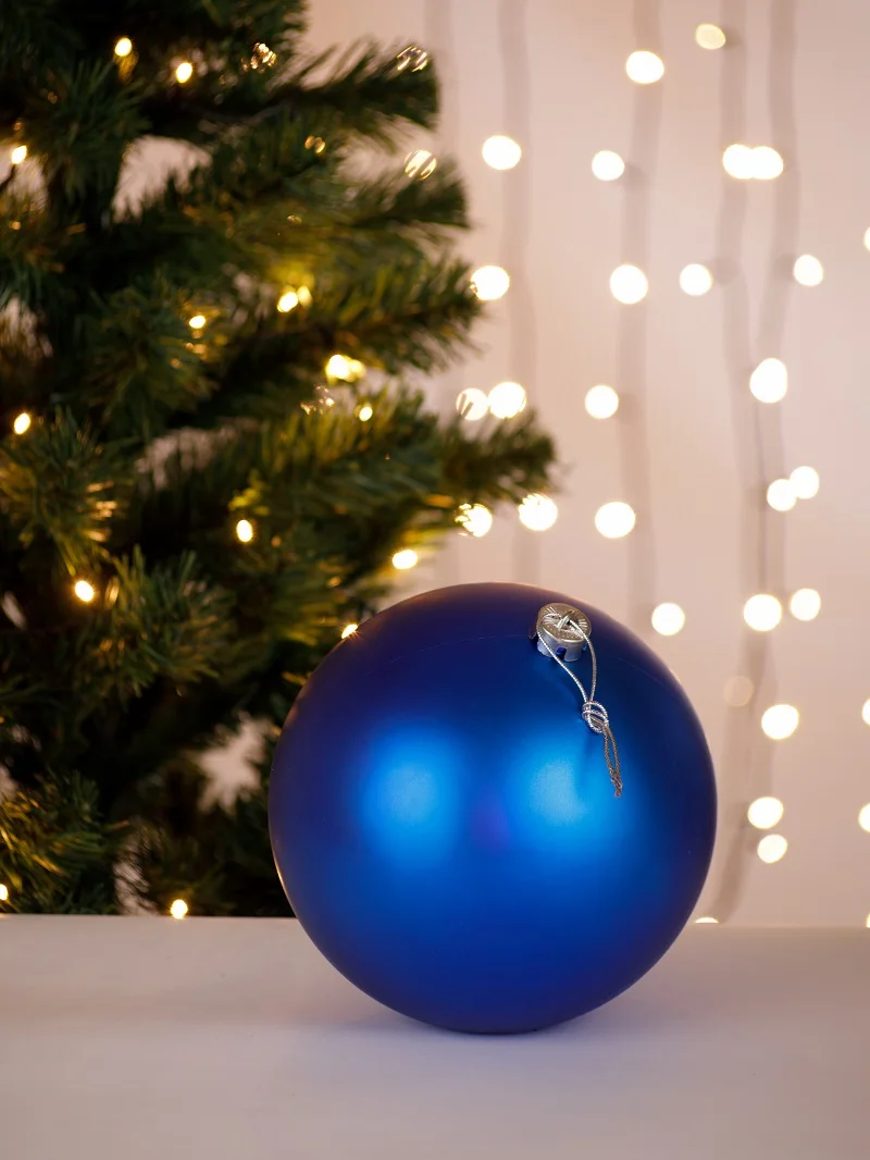 Набор елочных украшений &quotШары&quot (синий/матовый 20 см в тубе) 1 шт 00084 |