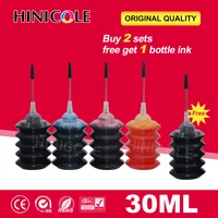 hinicole 4 x 30 ml refill dye ink kit for epson for canon for hp for brother inkjet printer ciss cartridge printer