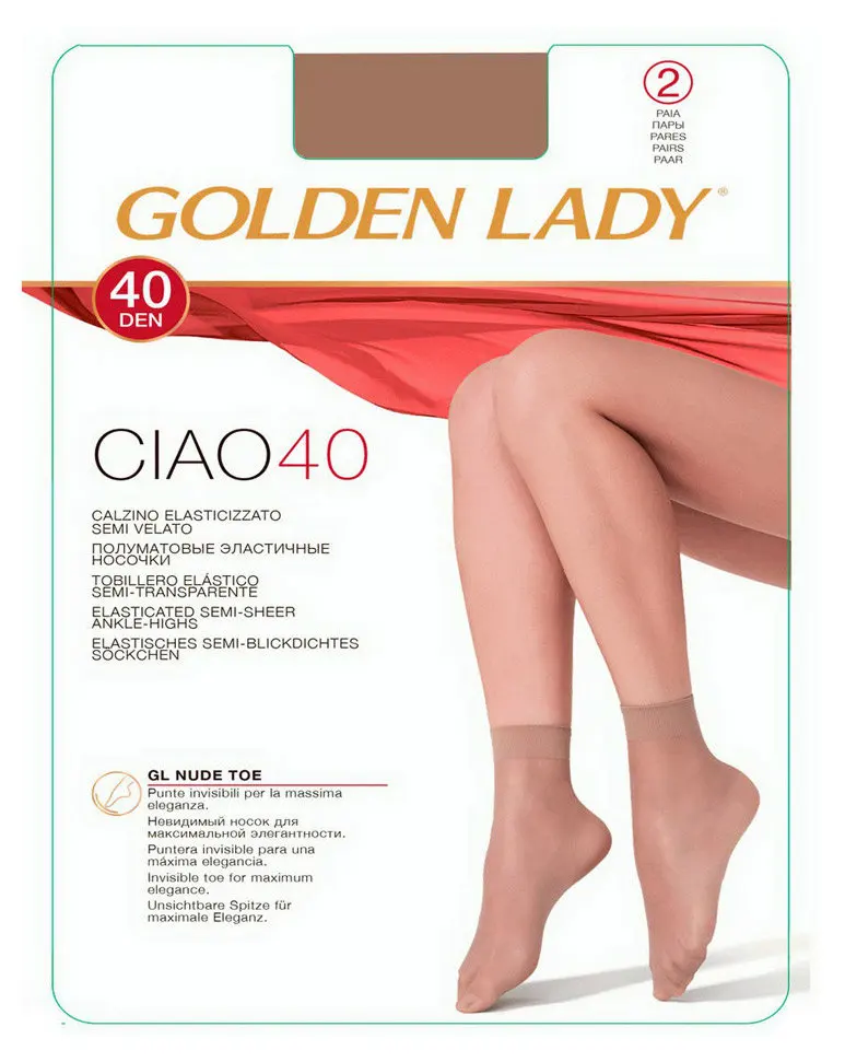 Фото Носки женские CIAO 40 melon 2 пары ТМ Golden Lady (Голден Леди) | Женская одежда