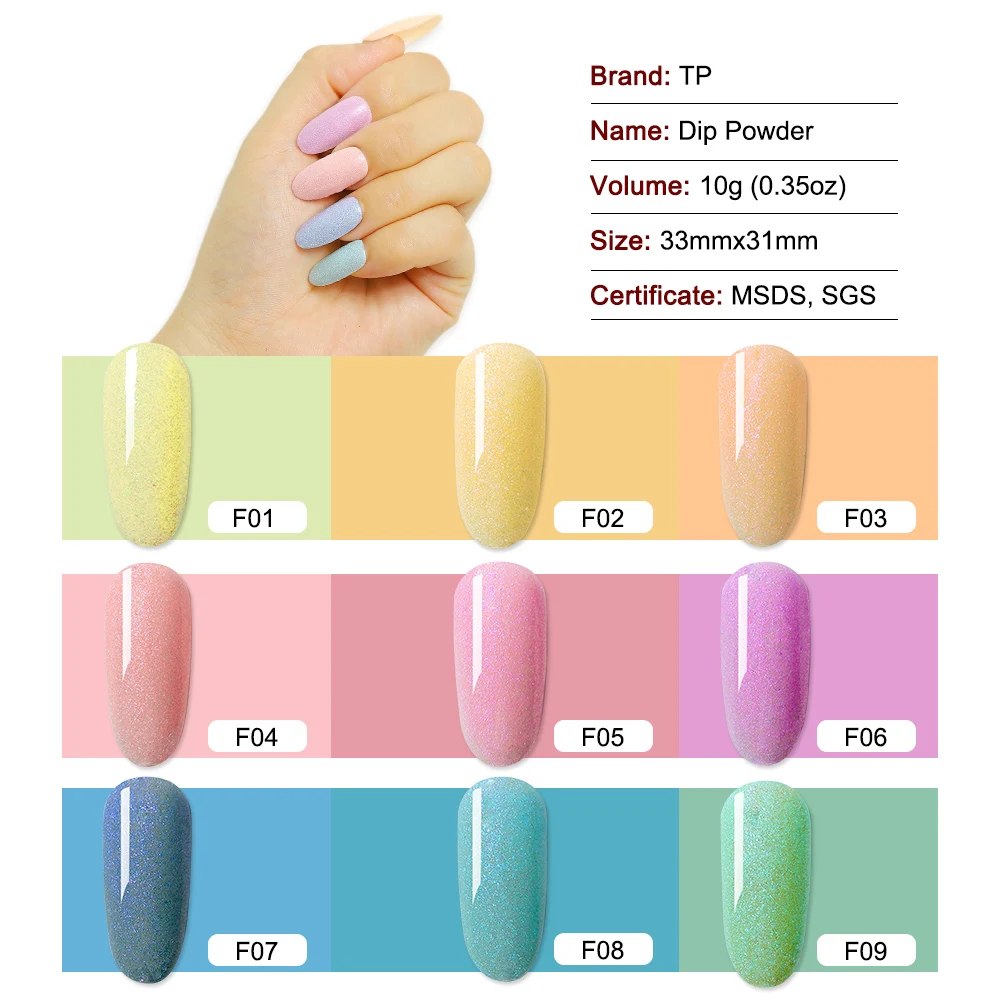 10 г перламутровый порошок для ногтей голографический Блестящий Порошок