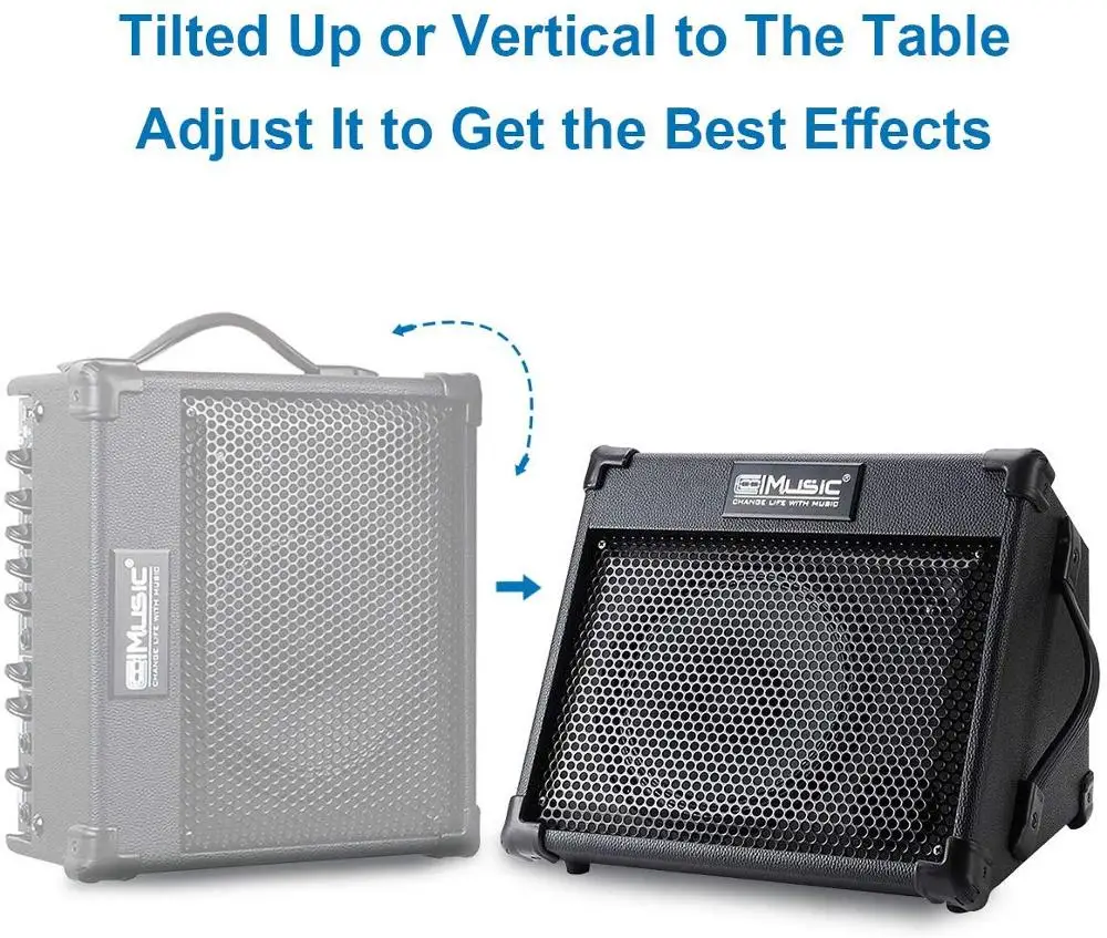 elektrische akustische gitarre verstärker lautsprecher bass combo tragbare amp reverb bluetooth wiederaufladbare gebaut in soundkarte aufnahme fr