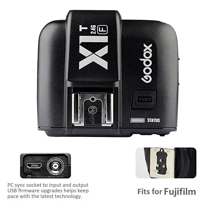Беспроводной радиосинхронизатор вспышки Godox X1T-F TTL 2 4 ГГц система X для камер Fuji