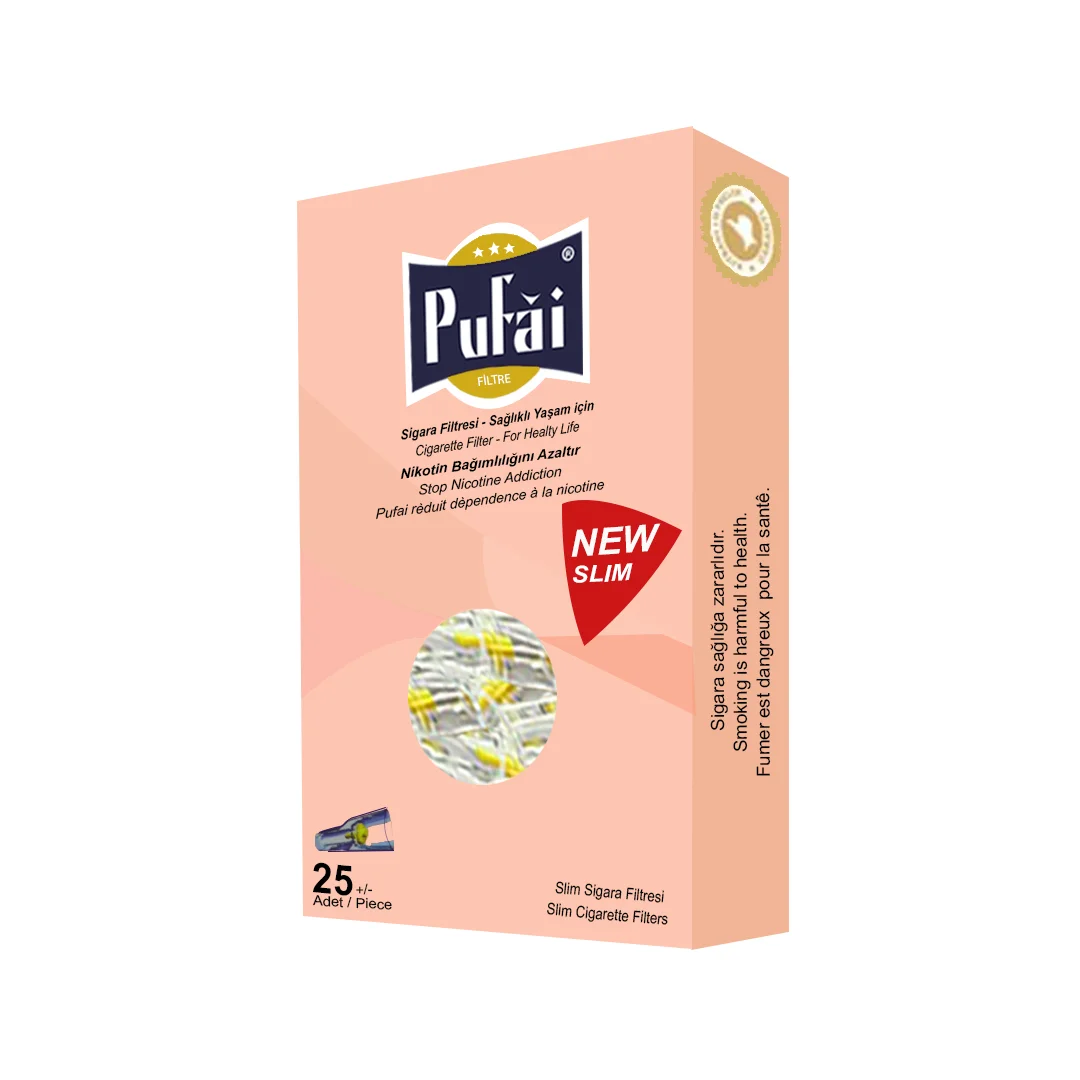 Тонкая сигарета фильтры Pufai ультратонкая совместимая с 5 мм 6 25 шт.|Аксессуары для