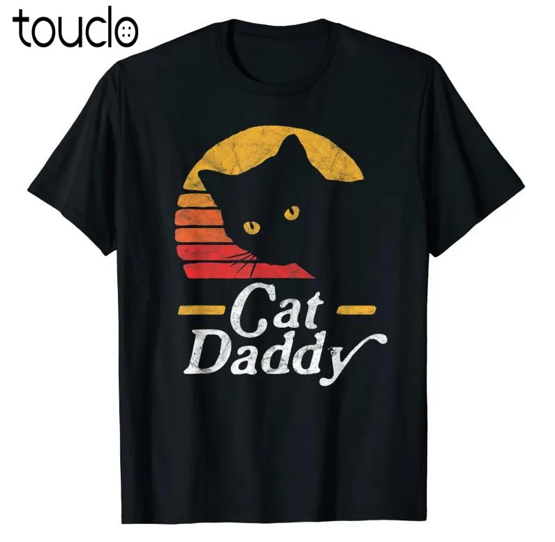 

Cat Daddy Vintage Eighties Style Cat Retro Distressed T-Shirt